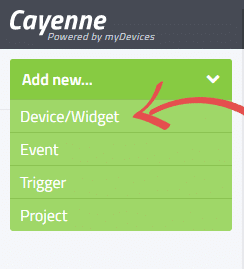 arduino-cayenne-device-or-widget-selection