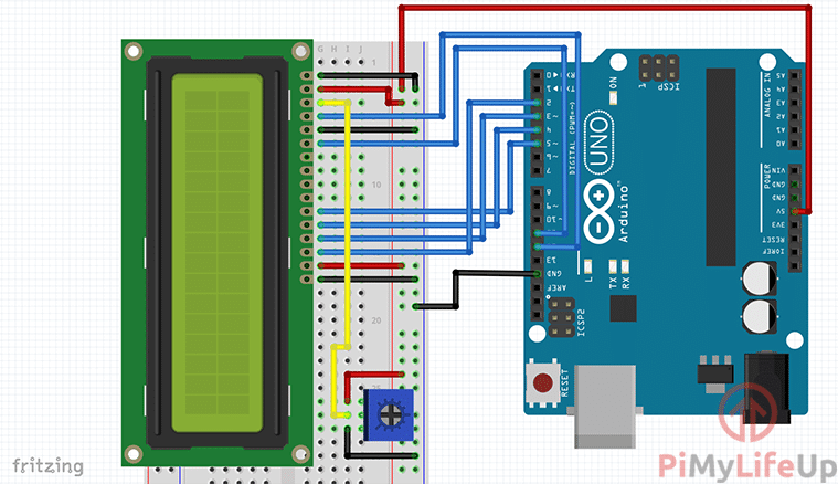 Arduino-LCD-Display-Circuit-Diagram